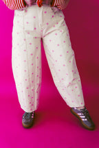 Rosie Polka Dot Barrel Jean