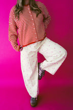 Rosie Polka Dot Barrel Jean