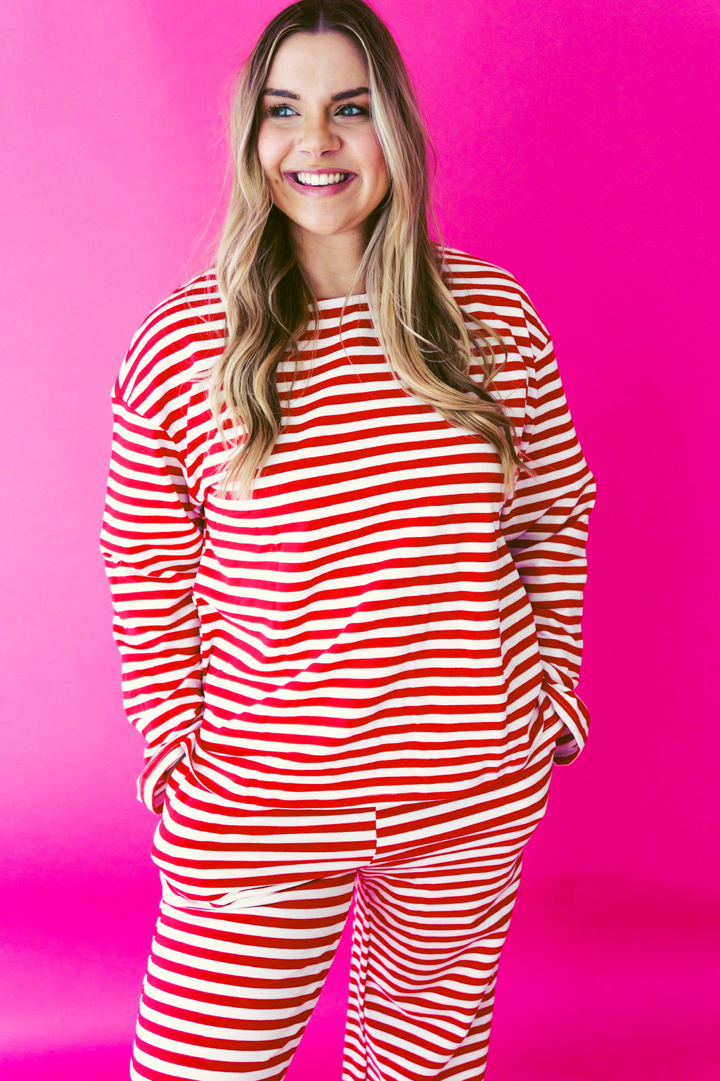 Be Mine Stripe Lounge Top