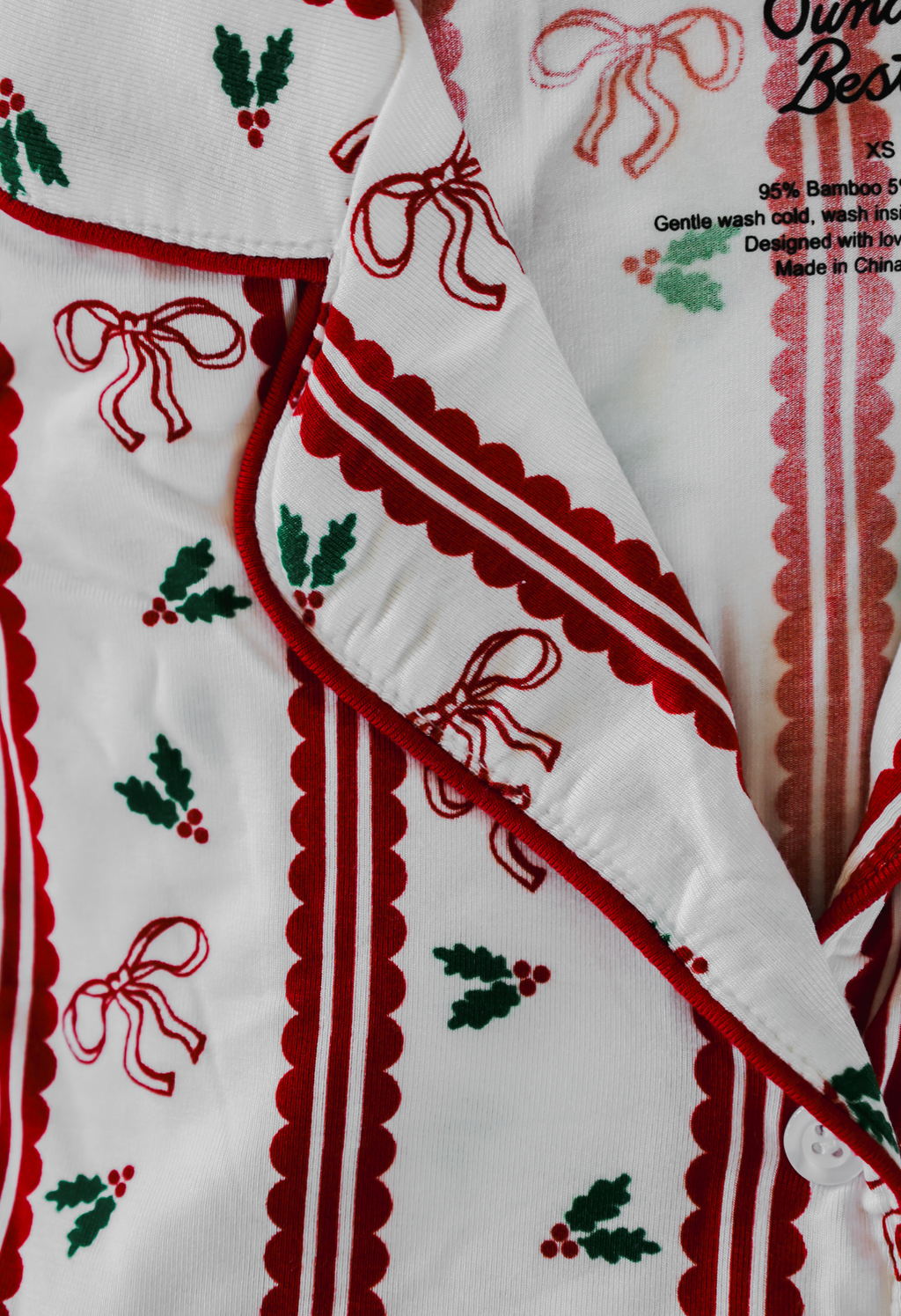 Holly Berry + Bows Women's Set