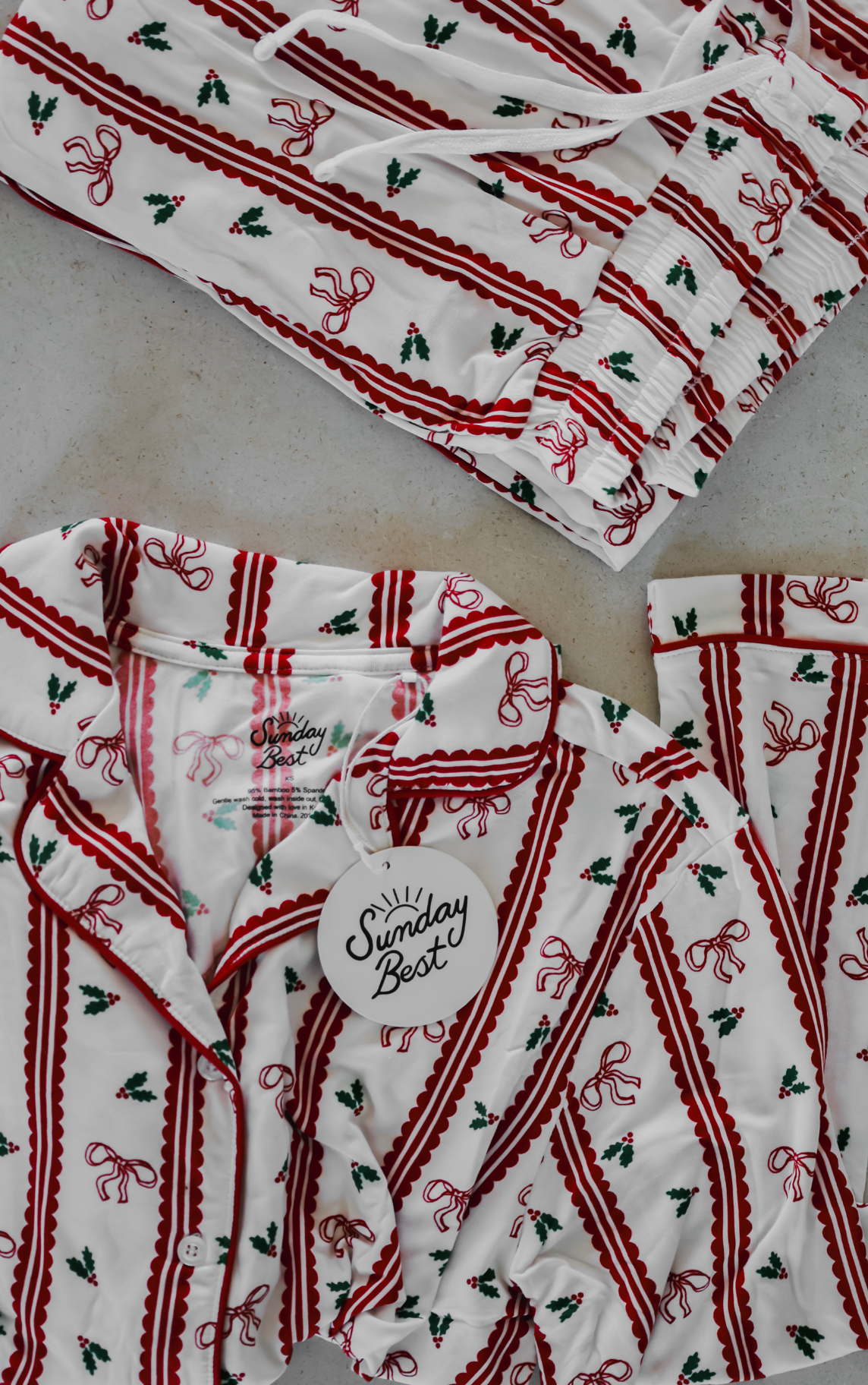 Holly Berry + Bows Women's Set