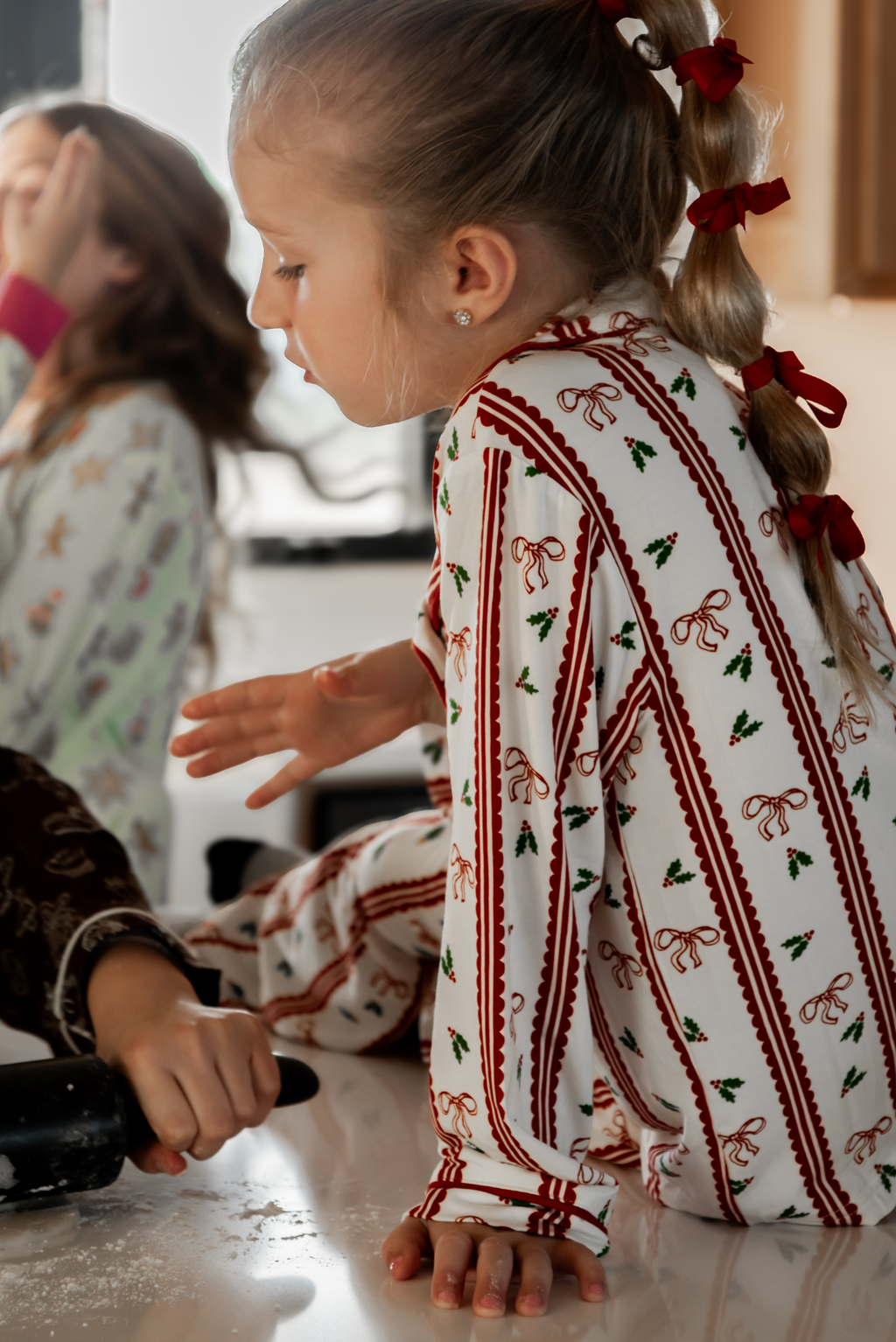 Holly Berry + Bows Two Piece Set