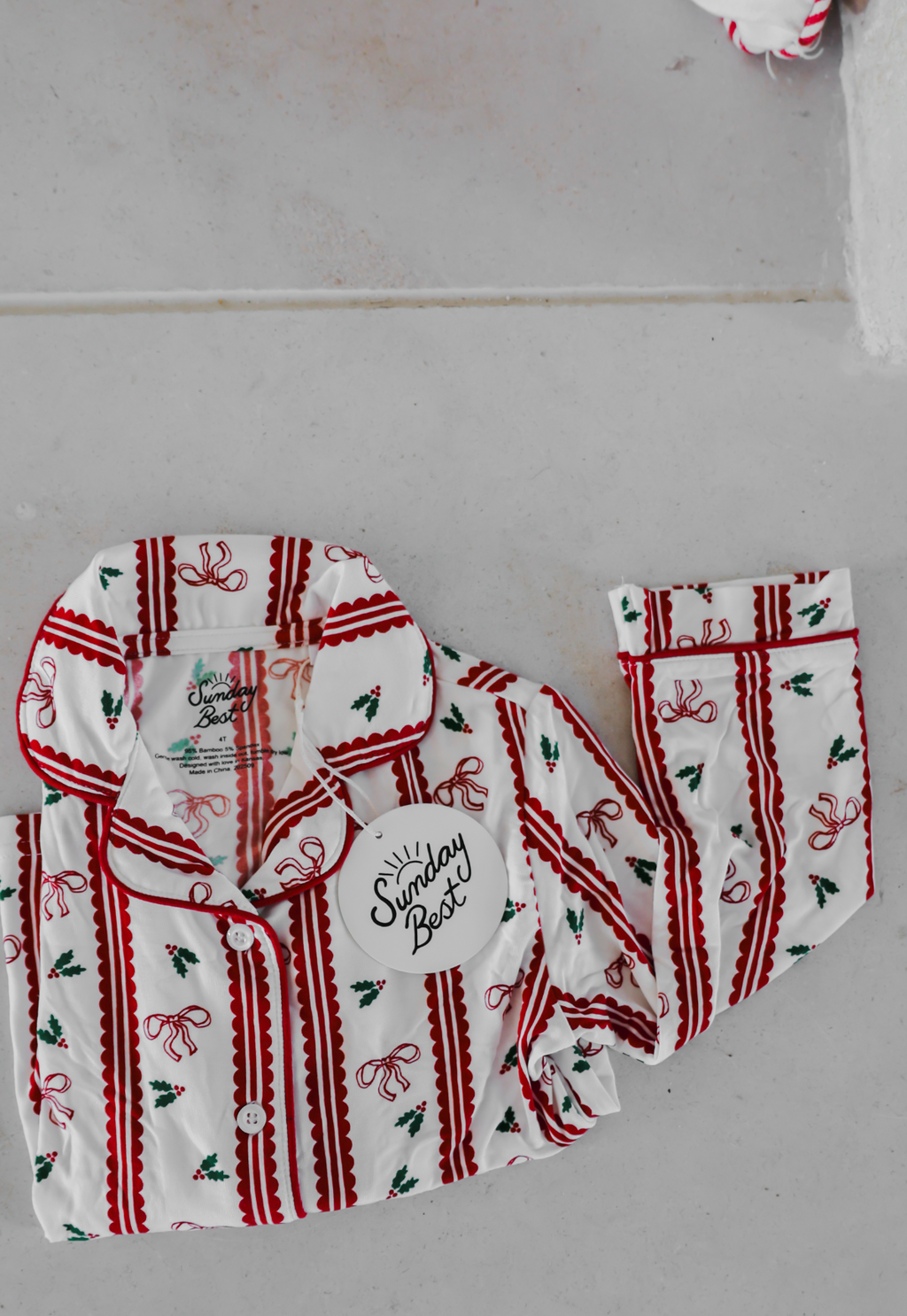 Holly Berry + Bows Two Piece Set