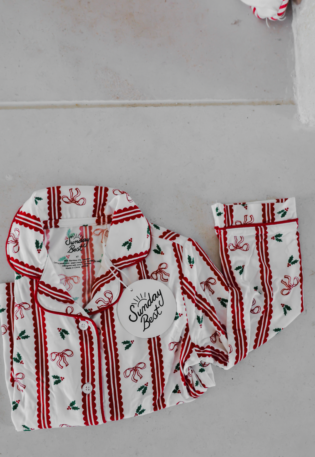 Holly Berry + Bows Two Piece Set