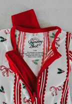 Holly Berry + Bows Zipper Romper