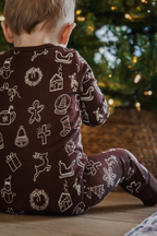 Cocoa + Cookies Zipper Romper